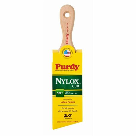 OFFICESPACE 2 in. Nylox Cub Soft Angle Trim Paint Brush OF3307227